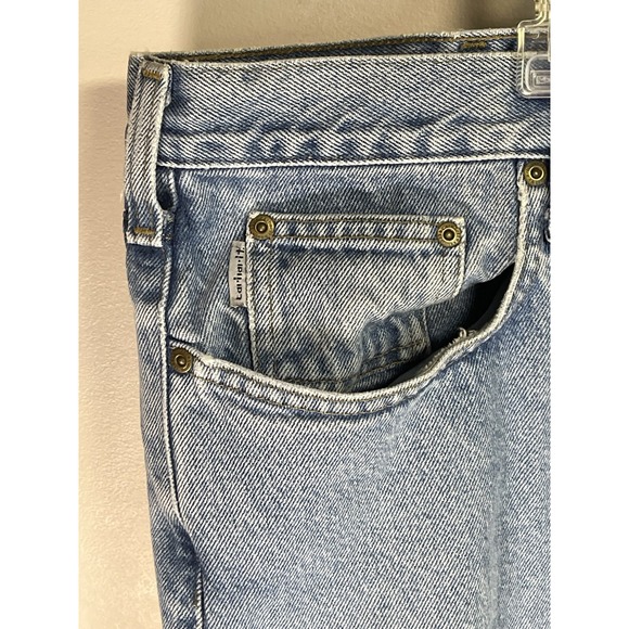 Vintage Carhartt Relaxed Fit Bootcut 44x30 Blue Denim Jeans CLEAN ! - Picture 5 of 11